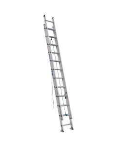 Werner 24 Ft. Aluminum Extension Ladder with 250 Lb. Load Capacity Type I Duty Rating