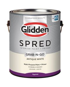 Glidden Spred Interior Paint + Primer Grab-N-Go Antique White Eggshell 1 Gallon