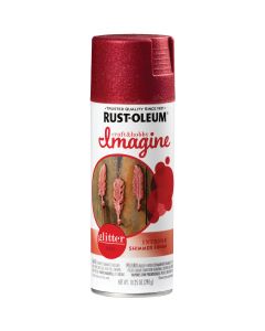 Rust-Oleum Imagine Craft & Hobby 10.25 Oz. Intense Red Glitter Spray Paint