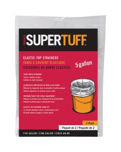 Trimaco SuperTuff Regular Mesh/Elastic Top Bag Strainers, 5 gallon, (2-Pack)