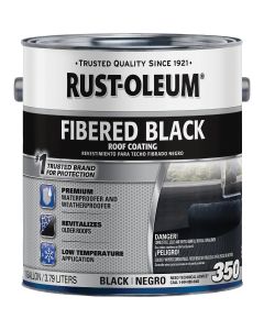 Rust-Oleum 350 1 Gal. Fibered Black Roof Coating