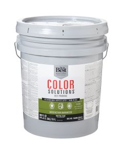 Do it Best Color Solutions 100% Acrylic Latex Self-Priming Semi-Gloss Exterior House Paint, Neutral Base, 5 Gal.