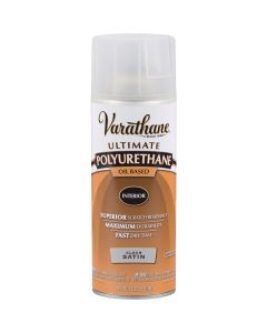 Varathane Satin Clear Interior Spray Polyurethane, 11.25 Oz.