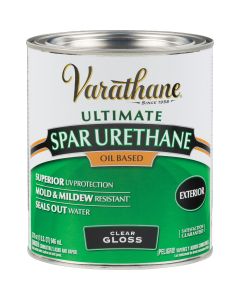 Varathane Gloss Clear Exterior Spar Urethane, 1 Qt.