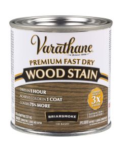 Varathane Fast Dry Briarsmoke Urethane Modified Alkyd Interior Wood Stain, 1/2 Pt.