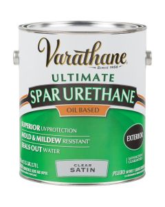 Varathane Satin Clear Exterior Spar Urethane, 1 Gal.