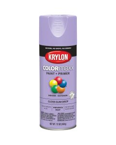 Krylon ColorMaxx12 Oz. Gloss Spray Paint, Gum Drop
