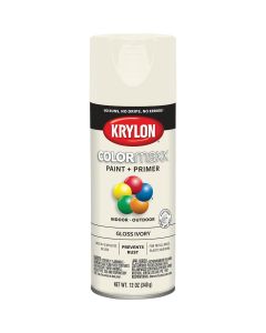 Krylon ColorMaxx 12 Oz. Gloss Spray Paint, Ivory