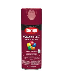 Krylon ColorMaxx12 Oz. Gloss Spray Paint, Burgundy