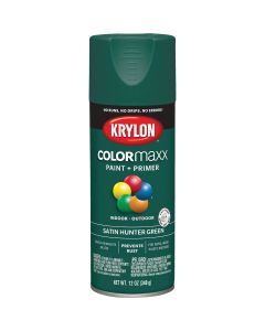 Krylon ColorMaxx 12 Oz. Satin Spray Paint, Hunter Green