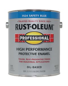 Rust-Oleum Professional Oil-Based Gloss VOC Formula Rust Control Enamel, Safety Blue, 1 Gal.