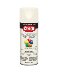 Krylon ColorMaxx 12 Oz. Satin Spray Paint, Ivory