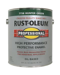 Rust-Oleum Professional Oil-Based Gloss VOC Formula Rust Control Enamel, Hunter Green, 1 Gal.