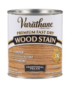 Varathane Fast Dry Traditional Pecan Urethane Modified Alkyd Interior Wood Stain, 1 Qt.