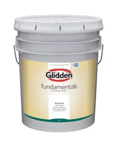 Glidden Fundamentals Interior Paint Flat White Pastel Base 5 Gallon