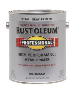 Rust-Oleum Professional Oil-Based Flat VOC Formula Metal Primer, Gray, 1 Gal.