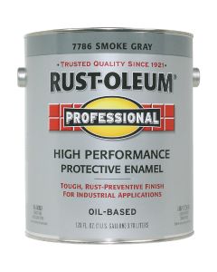 Rust-Oleum Professional Oil-Based Gloss VOC Formula Rust Control Enamel, Smoke Gray, 1 Gal.