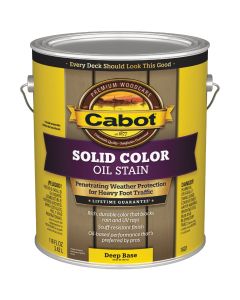 Cabot Solid Color Oil Deck Stain, Deep Base, 1 Gal.
