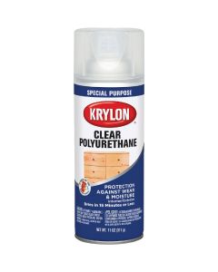 Krylon Satin Clear Spray Polyurethane,  11 Oz.