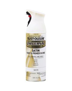 Rust-Oleum Universal 12 Oz. Satin White Paint