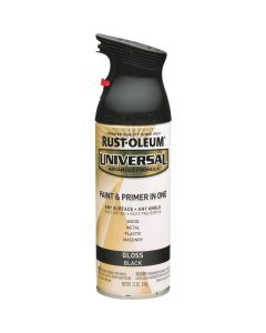 Rust-Oleum Universal 12 Oz. Gloss Black Paint