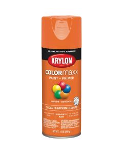 Krylon ColorMaxx 12 Oz. Gloss Spray Paint, Pumpkin Orange