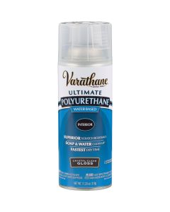 Varathane Gloss Clear Interior Water-Based Spray Polyurethane, 11.25 Oz.