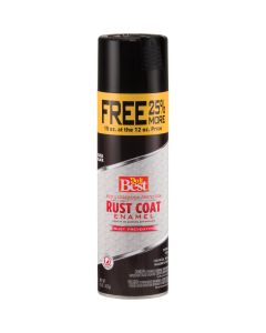 Do it Best Rust Coat Gloss Black 15 Oz. Anti-Rust Spray Paint