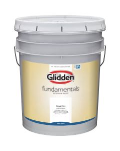 Glidden Fundamentals Interior Paint Semi-Gloss White & Pastel Base 5 Gallon