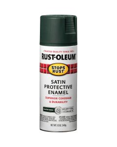 Rust-Oleum Stops Rust Decor 12 Oz. Satin Spray Paint, Hunter Green