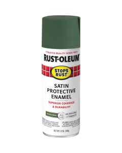 Rust-Oleum Stops Rust Decor 12 Oz. Satin Spray Paint, Spruce Green