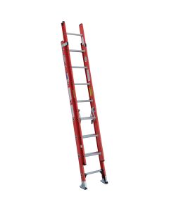 Werner 16 Ft. Fiberglass Extension Ladder with 300 Lb. Load Capacity Type IA Duty Rating