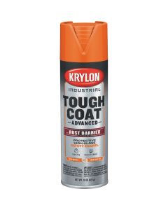Krylon Industrial Tough Coat 15 Oz. Gloss Safety Orange Rust Barrier Spray Enamel