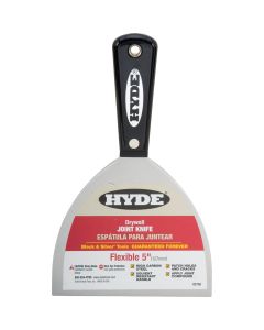 Hyde Black & Silver Professional 5 In. Flexible Joint Knife