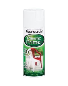 Rust-Oleum White 12 Oz. Plastic Spray Paint Primer