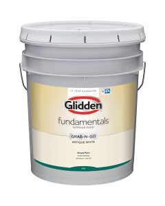 Glidden Fundamentals Grab-N-Go Antique White Flat 5 Gallon