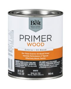 Do it Best White Oil-Based Wood Exterior Primer, 1 Qt.