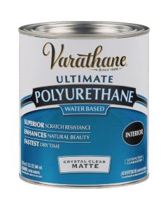 Varathane Matte Low Odor Water Based Interior Polyurethane, 1 Qt.