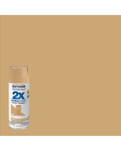 Rust-Oleum Painter's Touch 2X Ultra Cover 12 Oz. Gloss Paint + Primer Spray Paint, Khaki