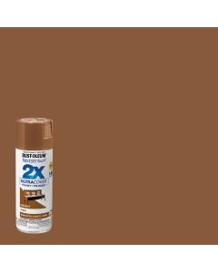 Rust-Oleum Painter's Touch 2X Ultra Cover 12 Oz. Gloss Paint + Primer Spray Paint, Chestnut