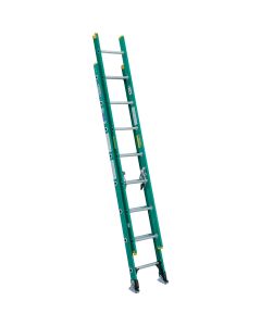 16ft Fbgls Ext Ladder 225 Lb-grn