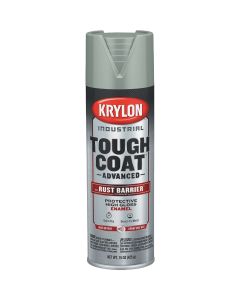 Krylon Industrial Tough Coat 15 Oz. Gloss Light Machinery Gray Rust Barrier Spray Enamel
