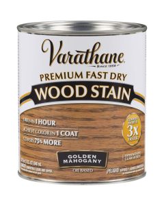 Varathane Fast Dry Golden Mahogany Urethane Modified Alkyd Interior Wood Stain, 1 Qt.