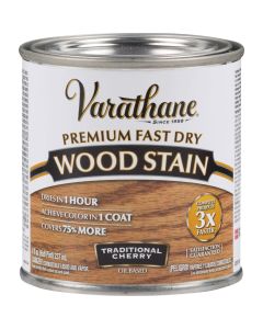 Varathane Fast Dry Traditional Cherry Urethane Modified Alkyd Interior Wood Stain, 1/2 Pt.