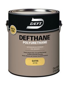 Deft Defthane Satin Clear Interior/Exterior Polyurethane, 1 Gal.