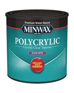 Minwax Polycrylic 1/2 Pt. Satin Water Based Protective Finish