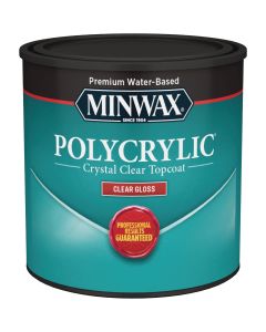 Minwax Polycrylic 1/2 Pt. Gloss Water Based Protective Finish