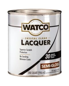 Watco Clear Semi-Gloss Quart 87 Sq. Ft./Qt. Lacquer