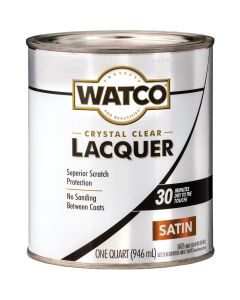 Watco Clear Satin Quart 87 Sq. Ft./Qt. Lacquer