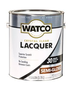 Watco Clear Semi-Gloss Gallon 350 Sq. Ft./Gal. Lacquer